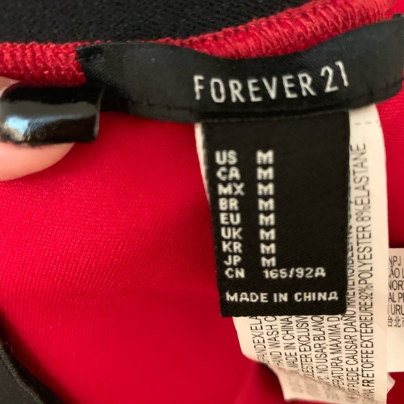 Forever 21 Red Strappy Crop Top - Picture 3 of 3